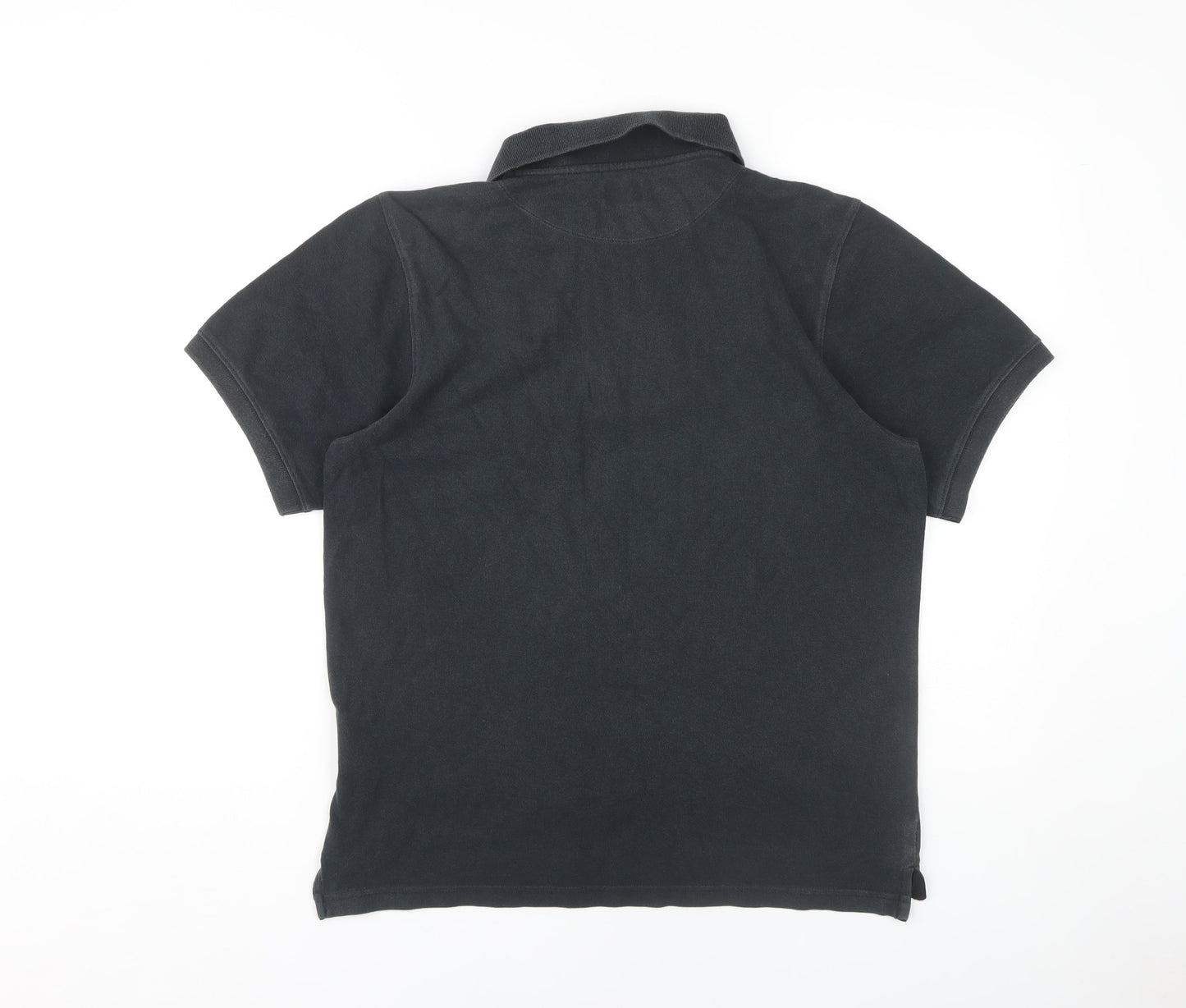 Helly Hansen Men's Black Polo, Medium, Short Sleeve