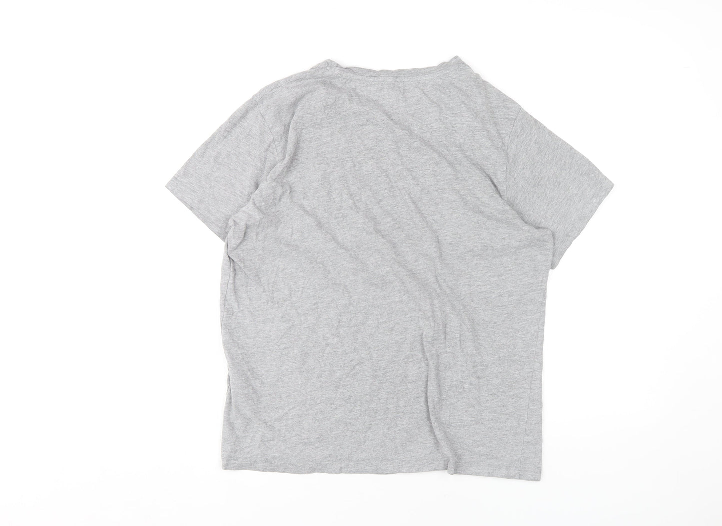 Jack & Jones Men's Grey Regular Fit T-Shirt, M