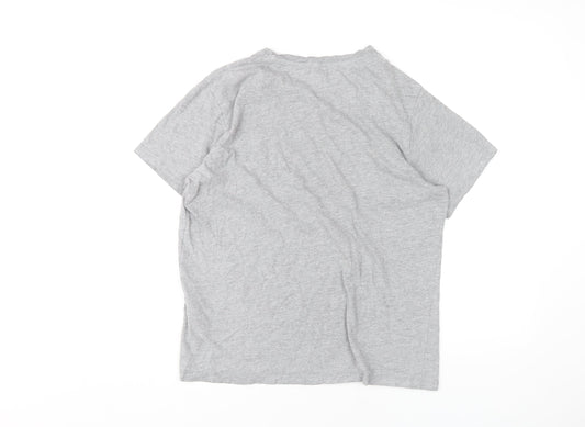 Jack & Jones Men's Grey Regular Fit T-Shirt, M