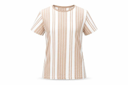 Womens UK Size M Brave Soul Beige 100% Cotton T-Shirt