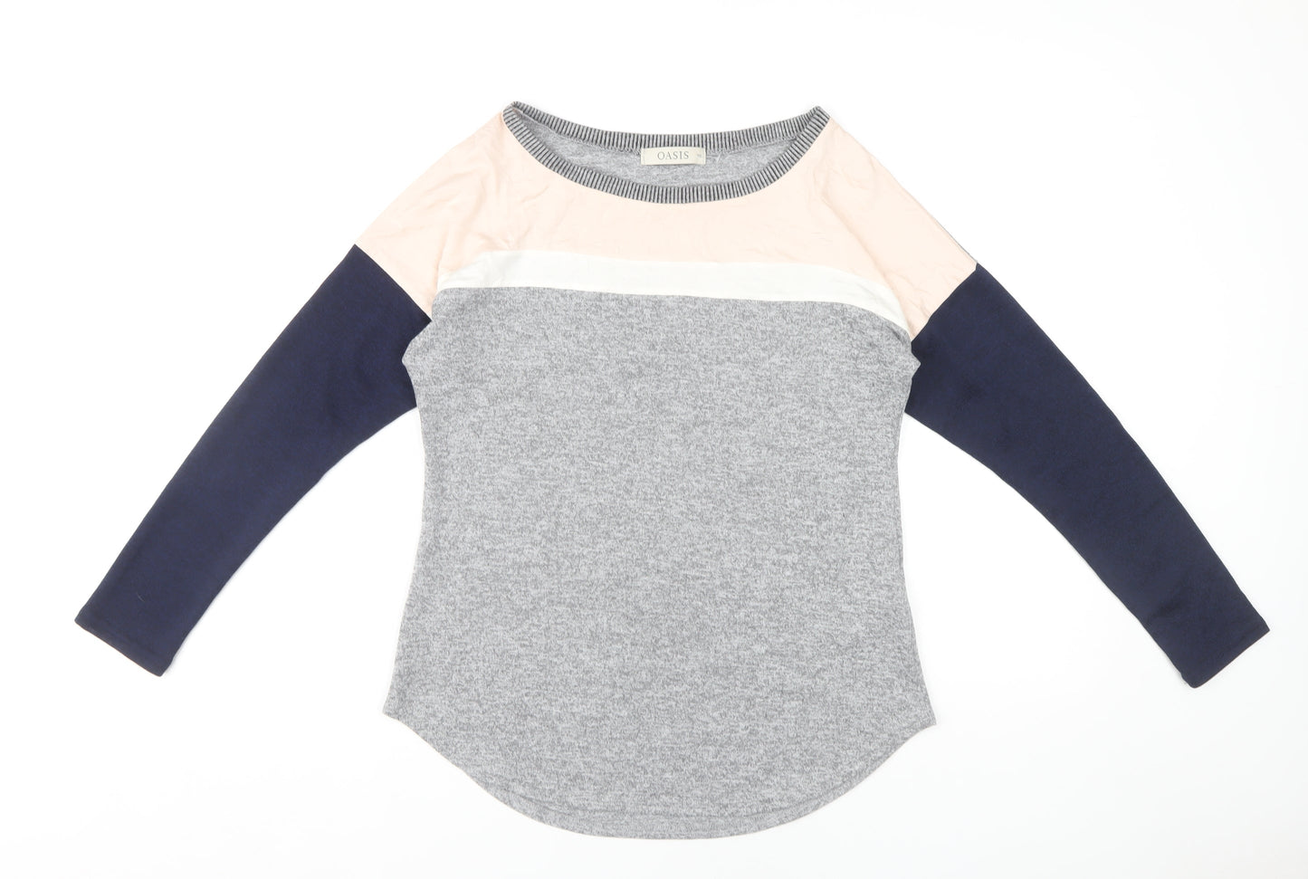 Oasis Women's Colourblock T-Shirt Grey XS