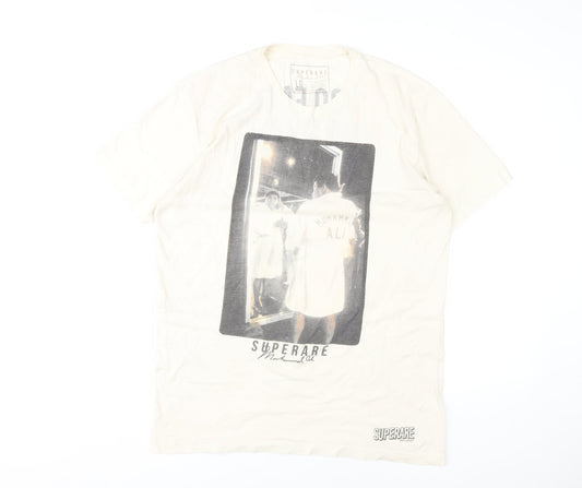 Superare Beige Muhammad Ali T-Shirt Unisex L