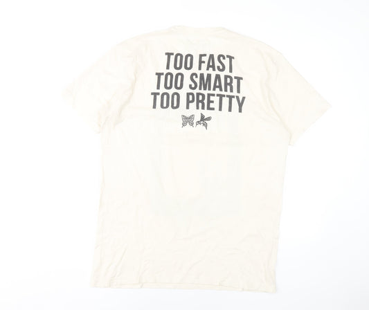 Superare Beige Muhammad Ali T-Shirt Unisex L