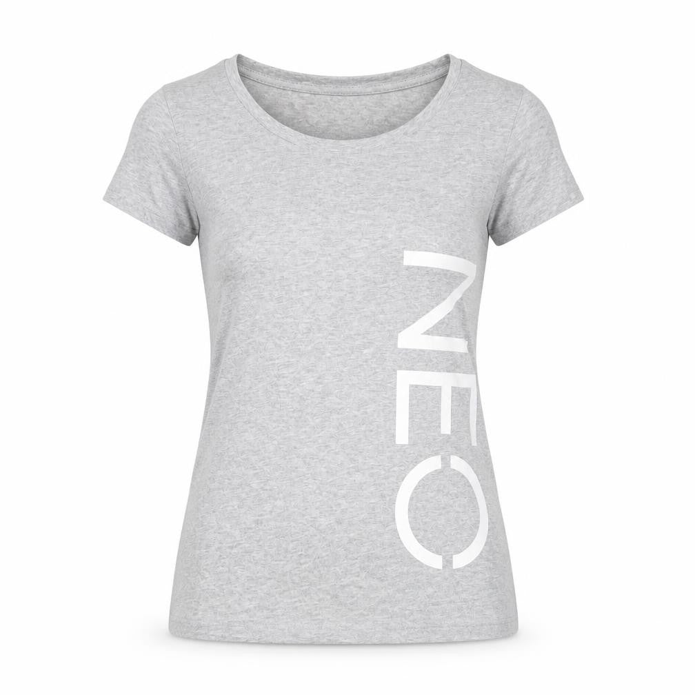 Womens UK Size S adidas Grey Cotton Blend T-Shirt