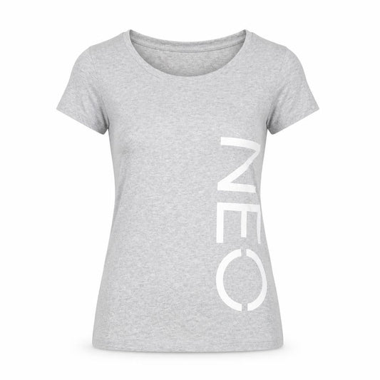 Womens UK Size S adidas Grey Cotton Blend T-Shirt