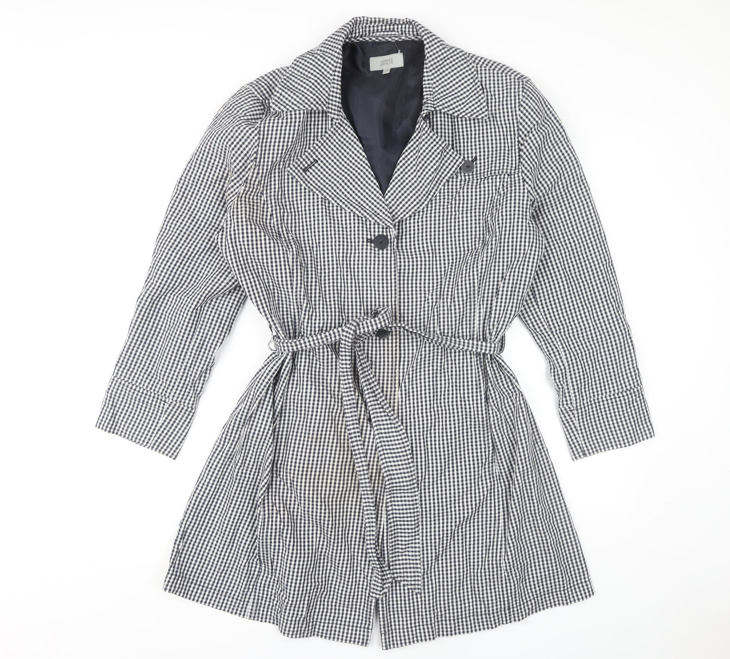 Marks & Spencer Women's Multicoloured Trench Coat Size 16