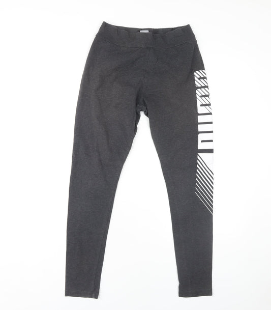 Puma Women's Grey Ankle Leggings M - Activewear Casual