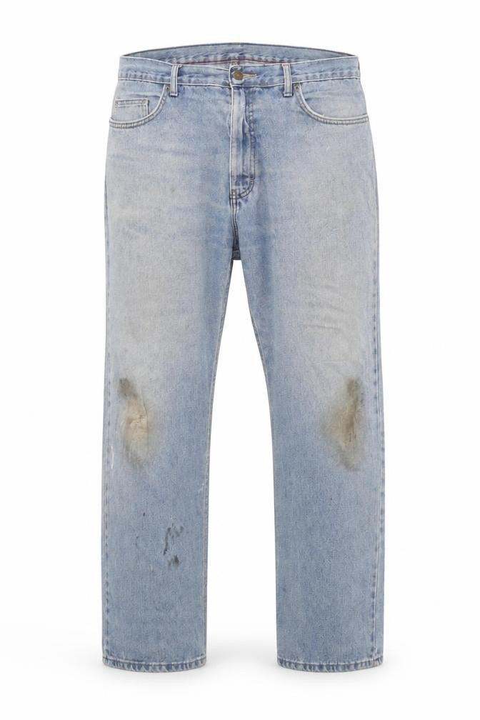 Marks and Spencer Men's Blue Straight Jeans, Size 36