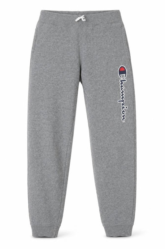 Champion Boys Grey Jogger Trousers Size L - Cotton Blend