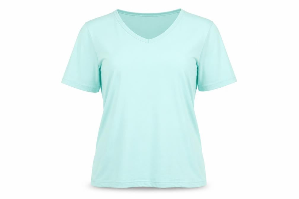 Womens UK Size 18 Hawkshead Green Cotton Blend T-Shirt