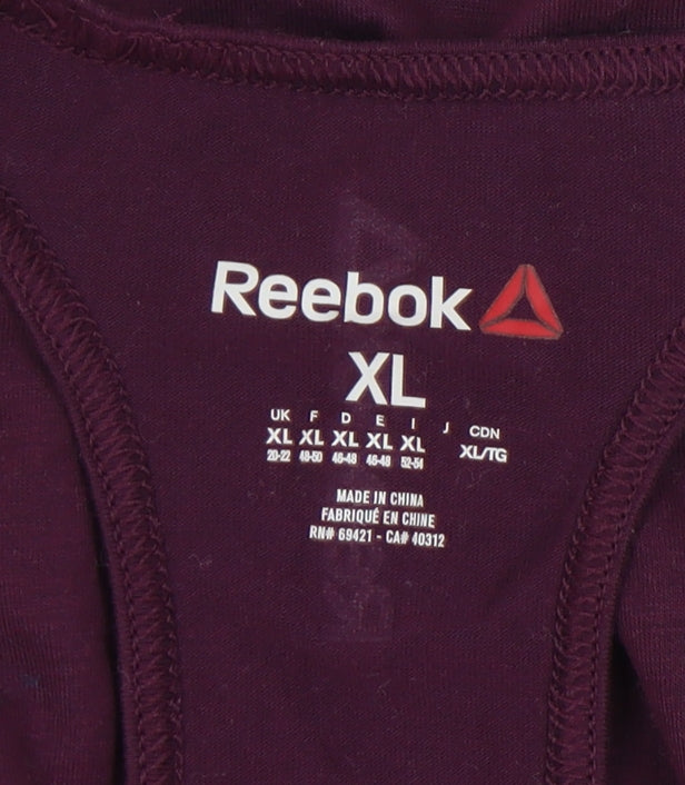 Reebok Women's Purple XL Tank Top, Moisture Wicking