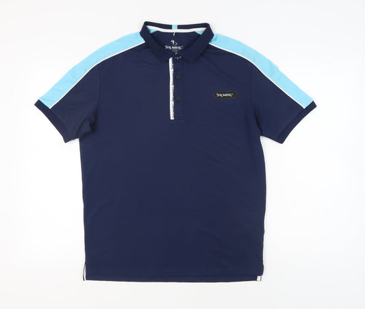 Stromberg Men's Blue Polo Shirt M