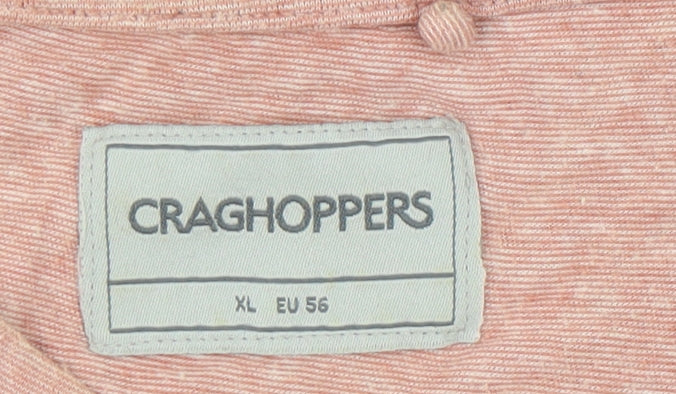 Craghoppers Men's Pink XL Crew Neck T-Shirt