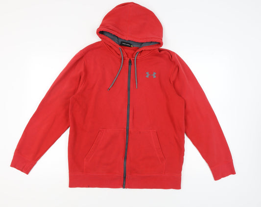 Under Armour Men's Red Full Zip Hoodie M