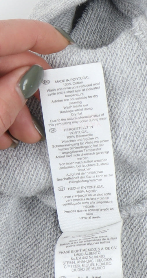 Hobbs Women's Grey Star Sweatshirt - Size S