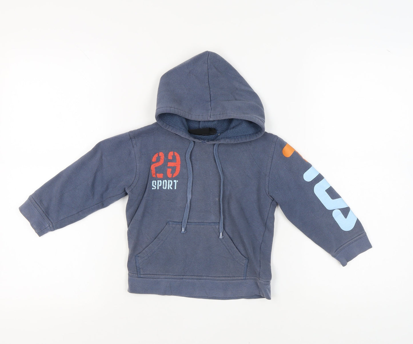 Fila Boys Blue Pullover Hoodie - Size 4