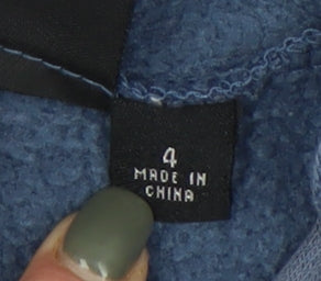 Fila Boys Blue Pullover Hoodie - Size 4