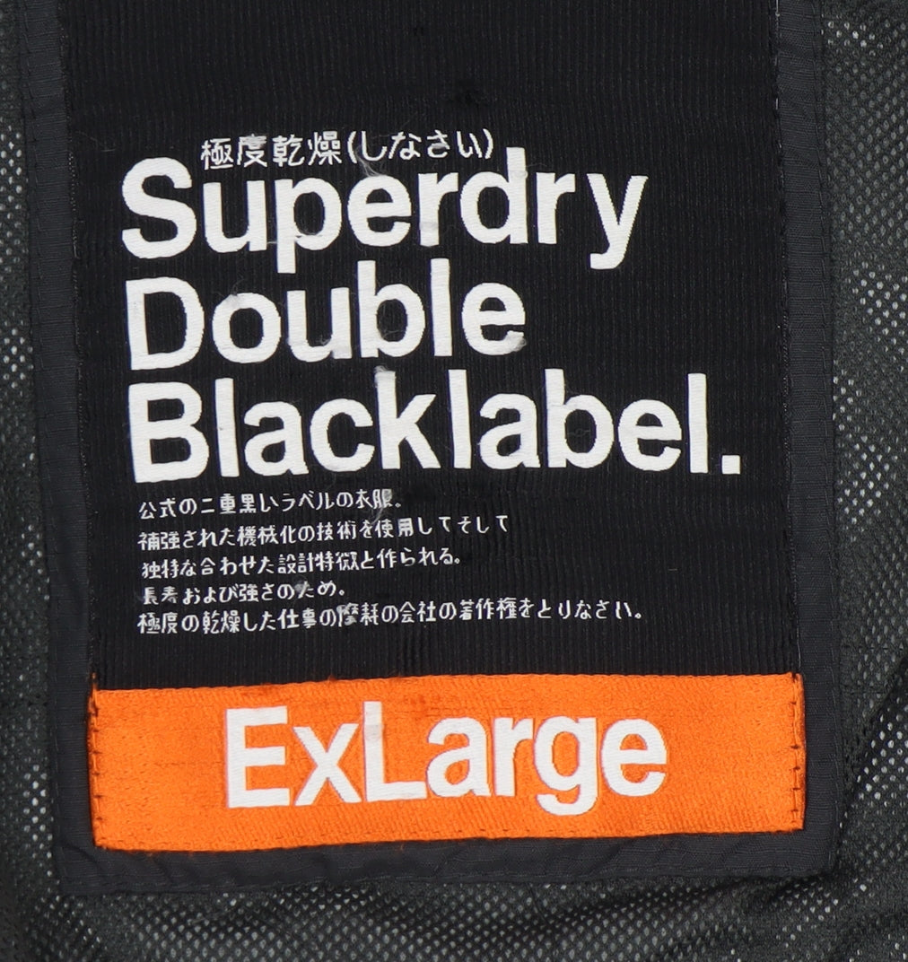 Superdry Unisex Black Zip Jacket XL, Casual Wear