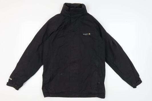 Regatta Men's Black Waterproof Rain Coat, Size 34, Outdoor Hiking