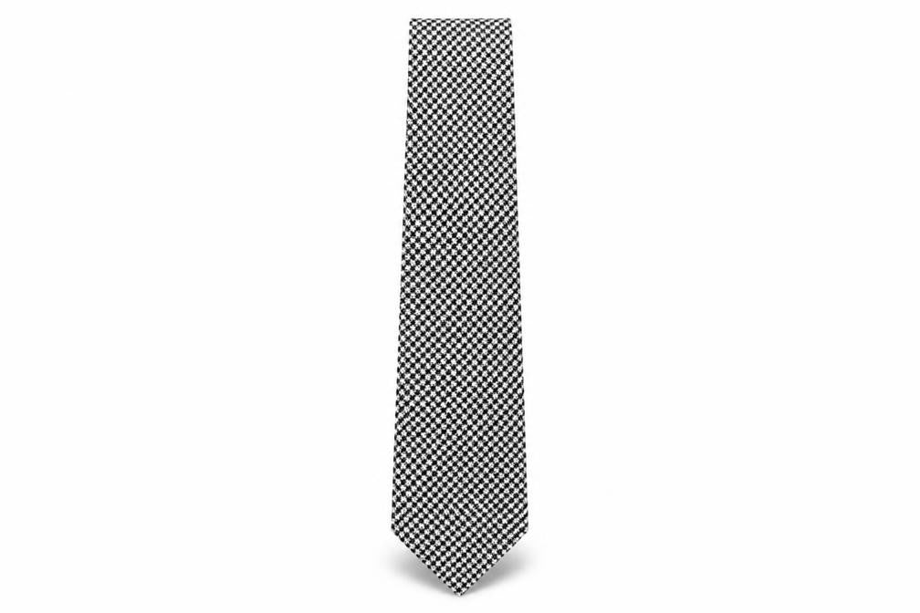 Marks and Spencer Men's Black Houndstooth Tie