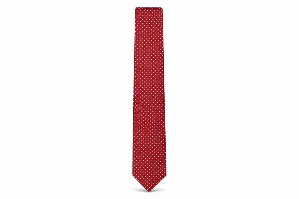 Marks & Spencer Men's Red Polka Dot Slim Tie