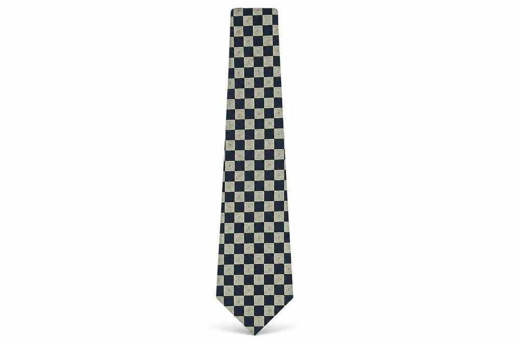 Marks and Spencer Blue Geometric Men's Tie