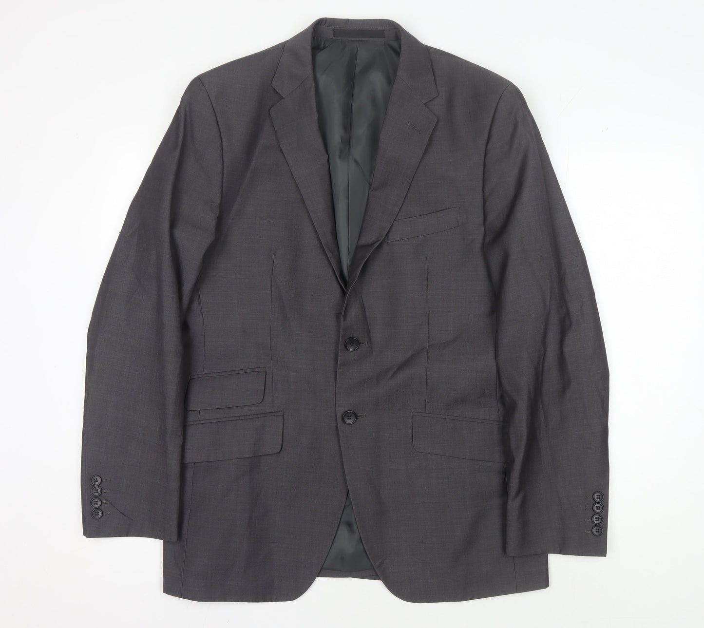 Marks and Spencer Men's Grey Blazer 40 Regular Fit