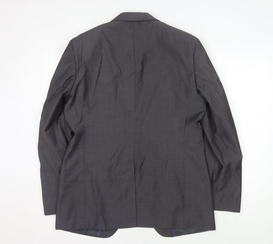 Marks and Spencer Men's Grey Blazer 40 Regular Fit