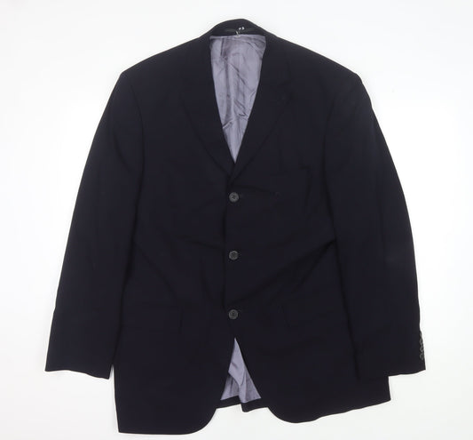 Code Men's Blue Blazer, Size 42R Three-Button
