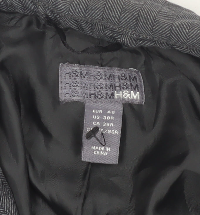 H&M Women's Grey Blazer, Size 20, Casual Workwear