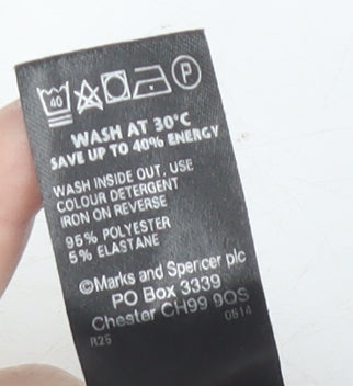 Marks and Spencer Women's Black Long Bodycon Dress - Size 10