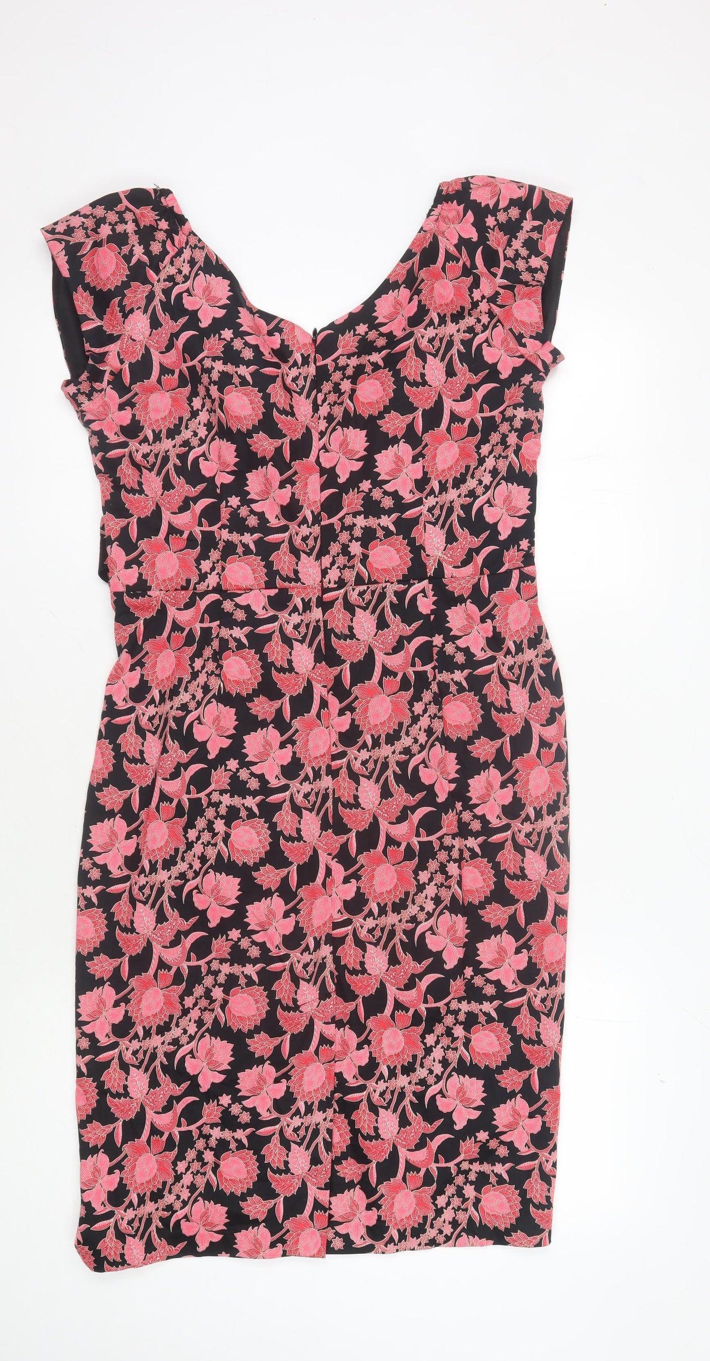 Joe Browns Women's Black Floral Bodycon Dress Size 12