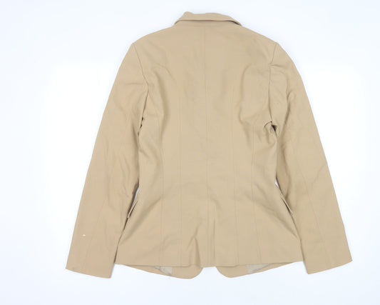 Zara Women's Beige Blazer, Size 2, Long Sleeve