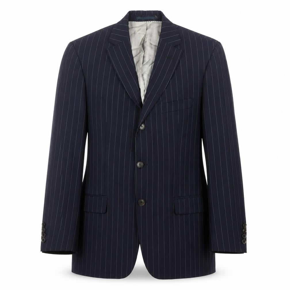 Mens 36 Chest Regular HUGO BOSS Blue Two-Button Blazer