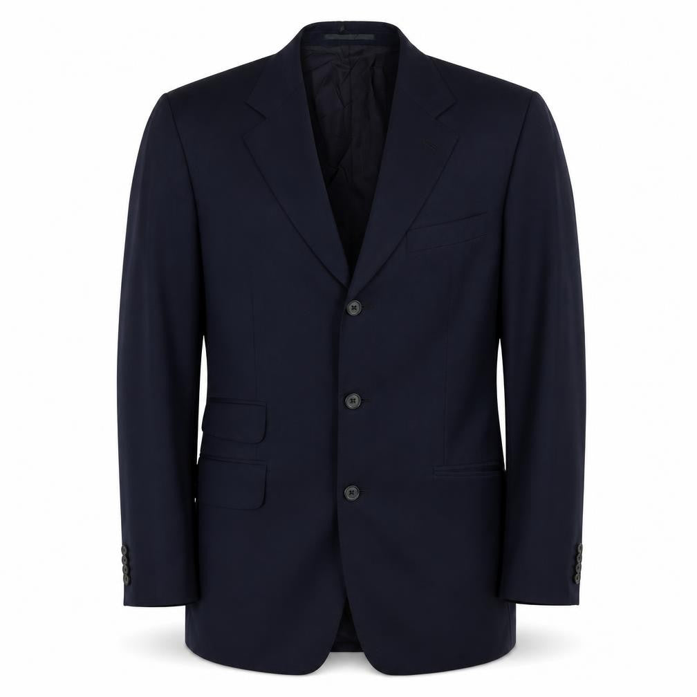 Mens 40 Chest Regular T.M.Lewin Blue Three-Button Blazer