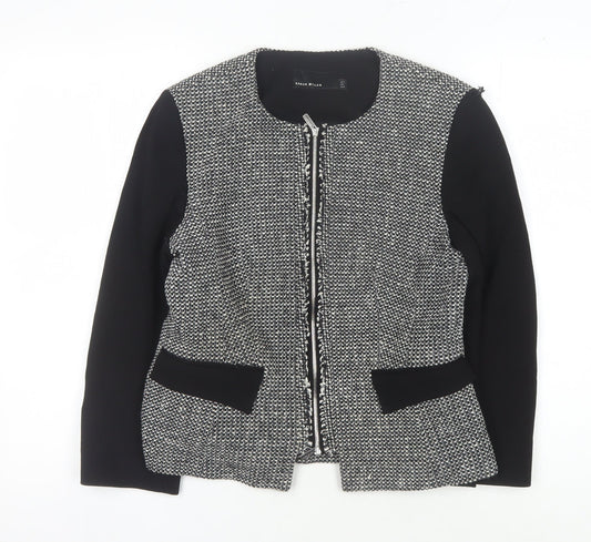 Karen Millen Women's Black Size 12 Slim Fit Jacket