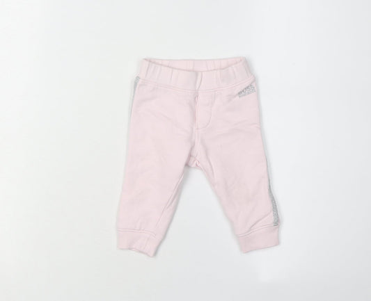Hugo Boss Girls Pink Jogger Trousers 6 Months