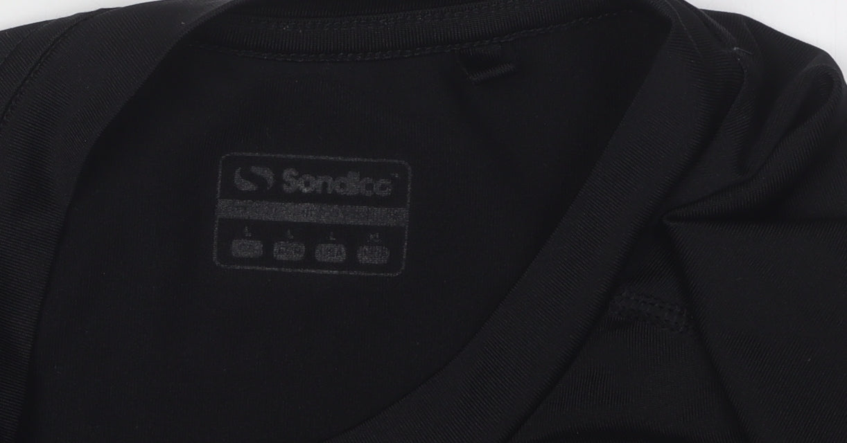 Sondico Men's Black Athletic Pullover Top L
