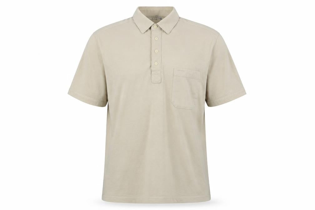 Sangan Men's Beige Polo Shirt in Large Size