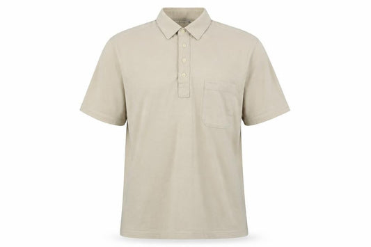 Sangan Men's Beige Polo Shirt in Large Size