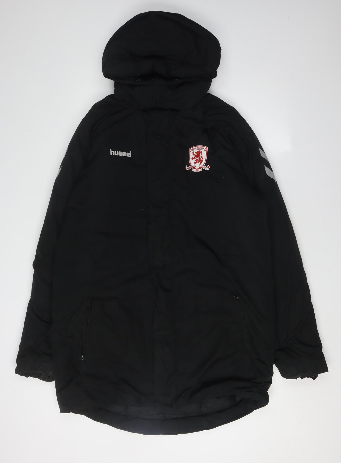 Hummel Men's Black Parka Jacket Medium Football