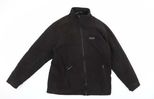 Regatta Men's Black Fleece Jacket, L, Casual Warm Outdoor