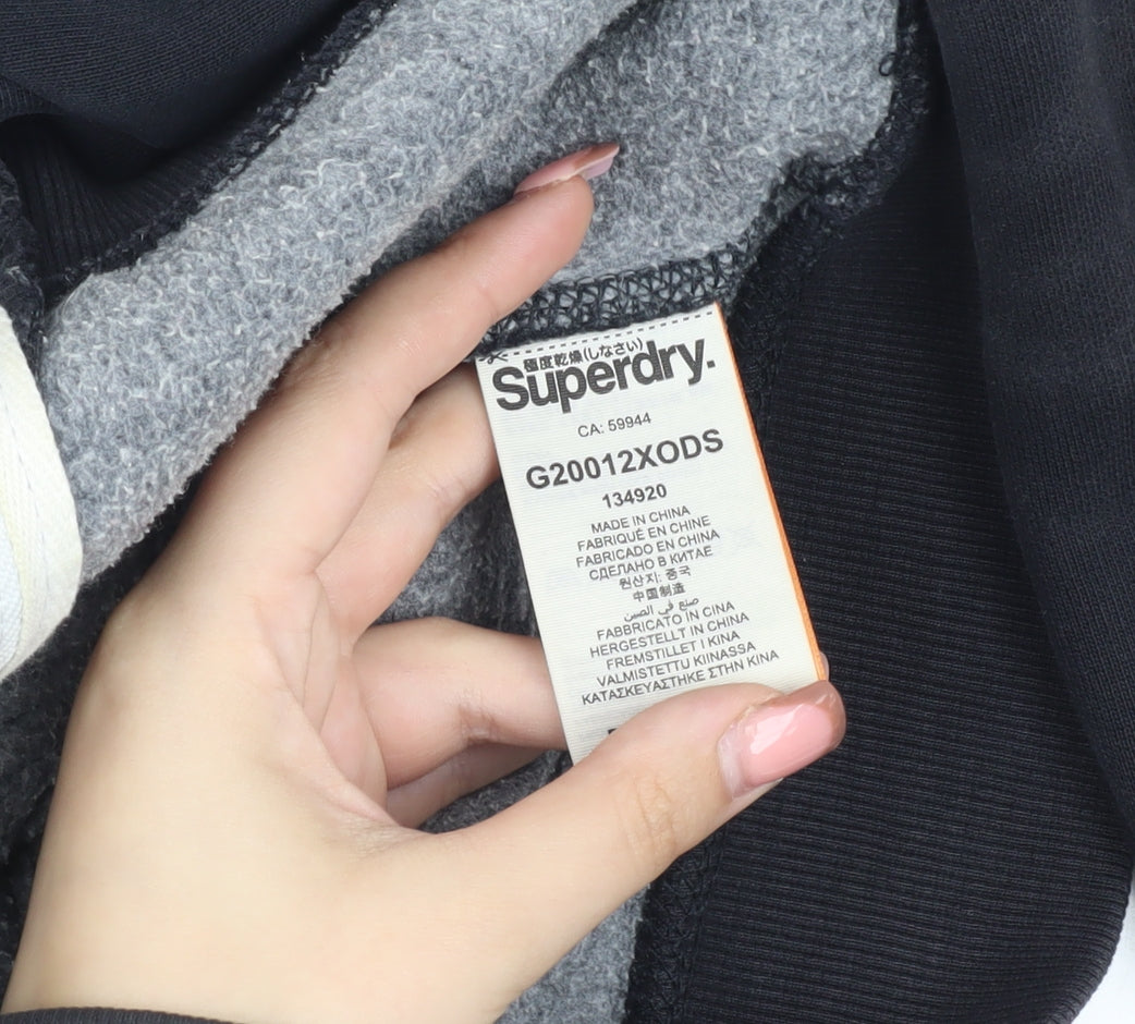 Superdry Men's Black Hooded Jacket M