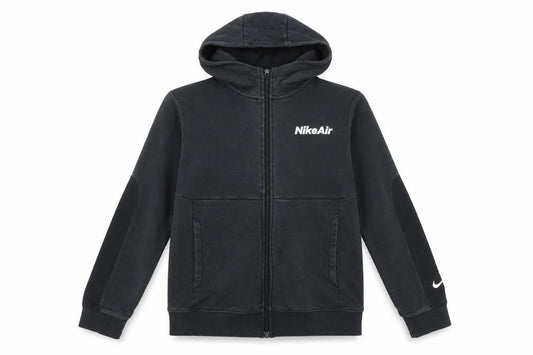 Nike Boys Black Hooded Basic Jacket Size L - Perfect for Autumn
