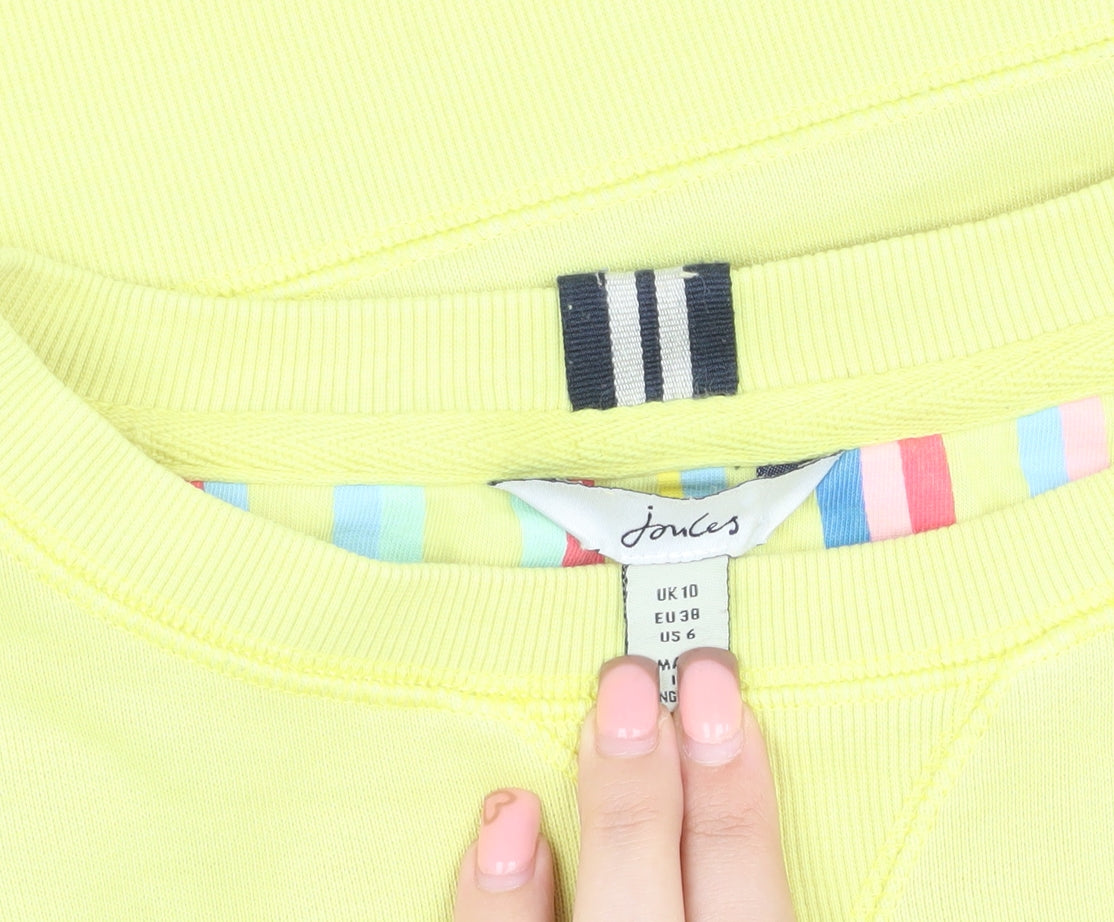 Joules Women's Yellow Pullover Sweatshirt Size 10
