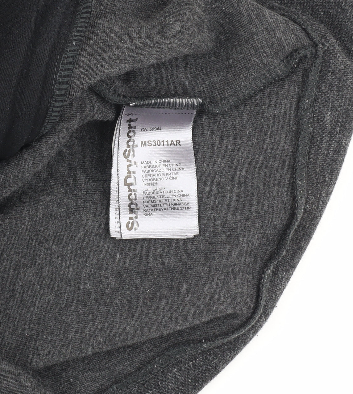 Superdry Men's Grey Hooded Jacket, Size M