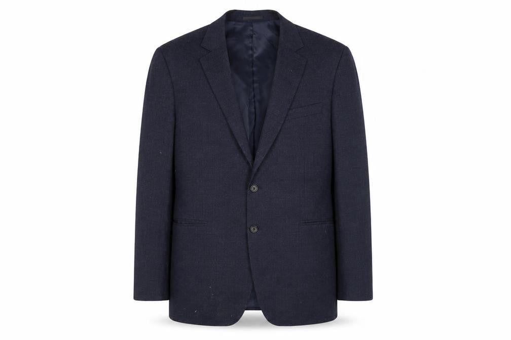 Mens 42 Chest Regular Jaeger Blue Two-Button Blazer