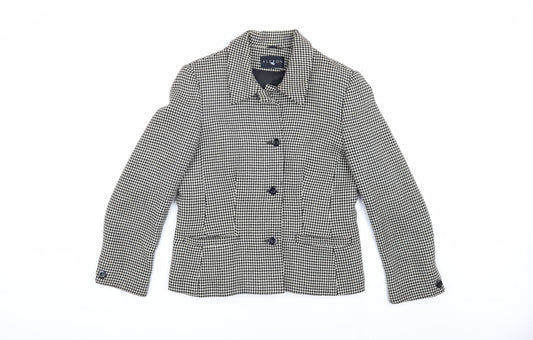 Alexon Women's Black & White Tweed Jacket Size 14