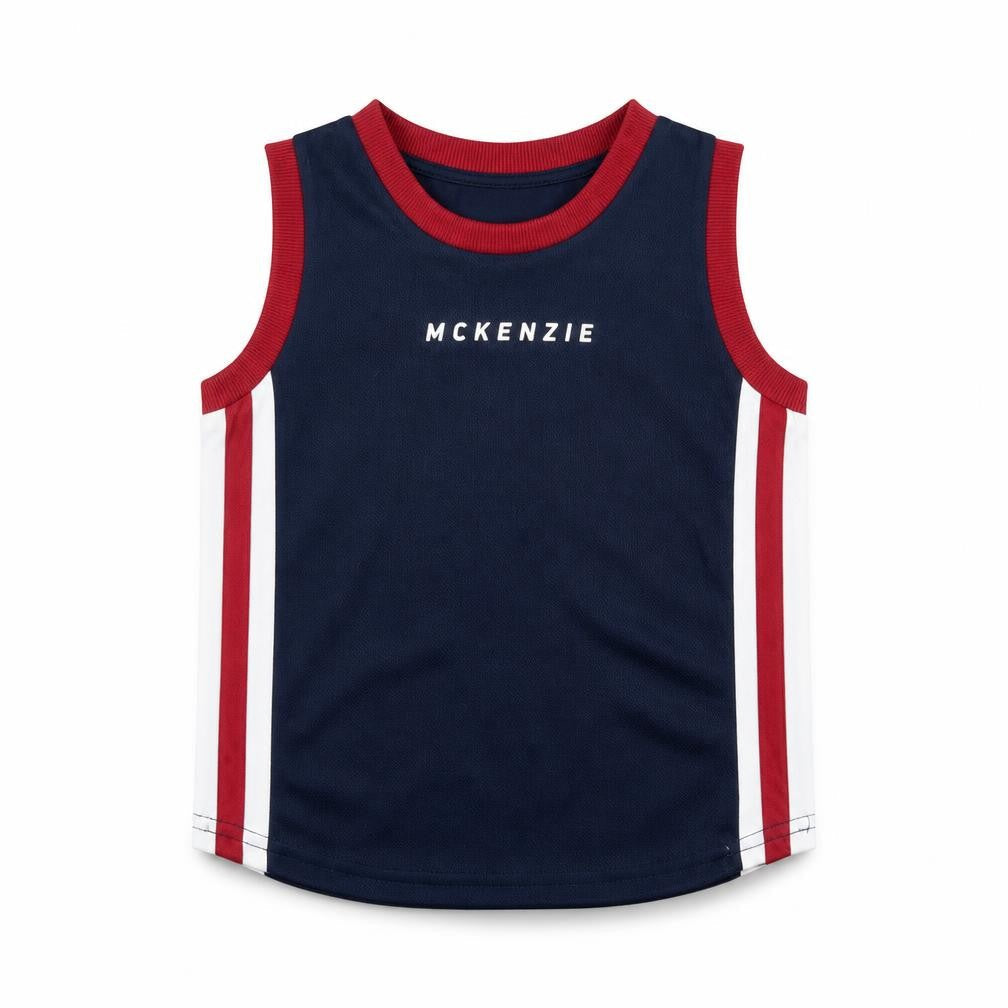 McKenzie Boys Blue Tank Top 2-3 Years Sleeveless Jersey