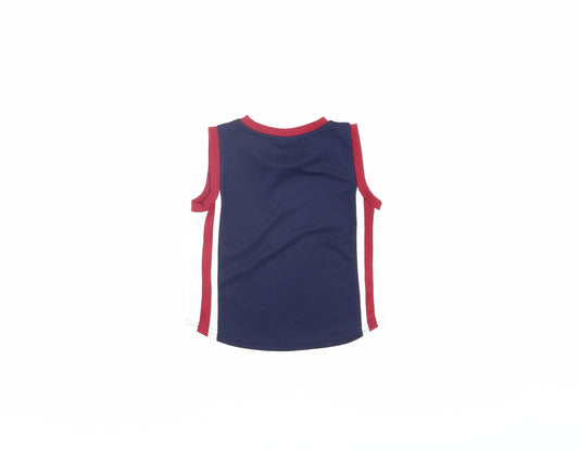 McKenzie Boys Blue Tank Top 2-3 Years Sleeveless Jersey
